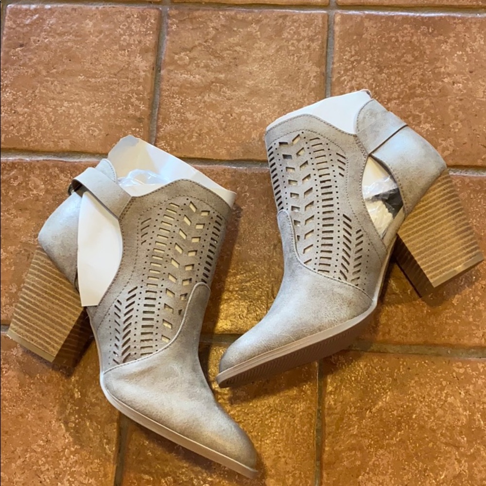 Brand new stack heel boots